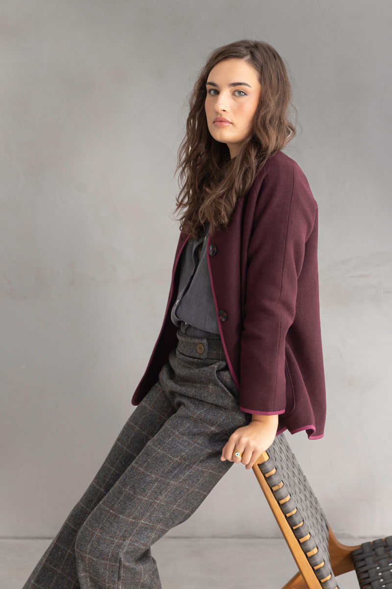 CHAQUETA MORGANTI BURDEOS