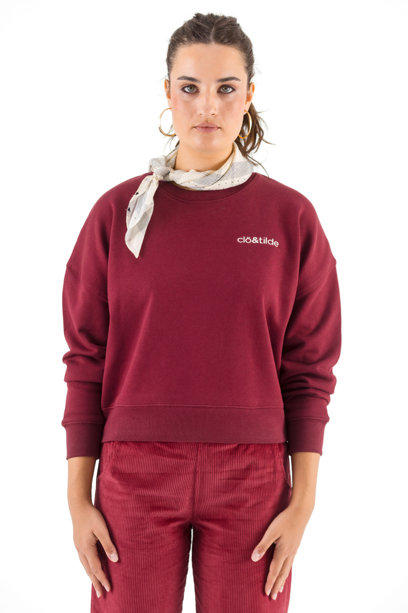 SUDADERA BURDEOS