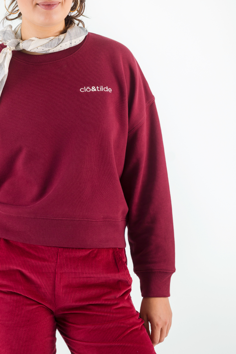 SUDADERA BURDEOS
