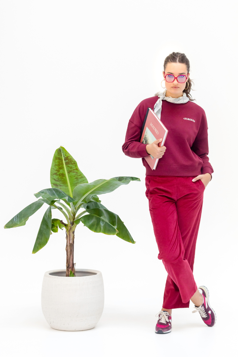 PANTALON PANA FRAMBUESA