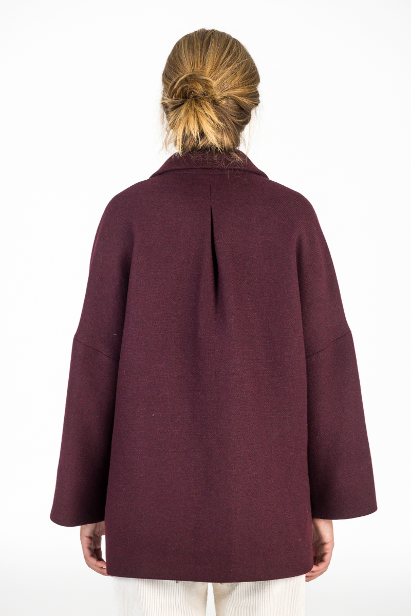 CHAQUETON ANA BURDEOS