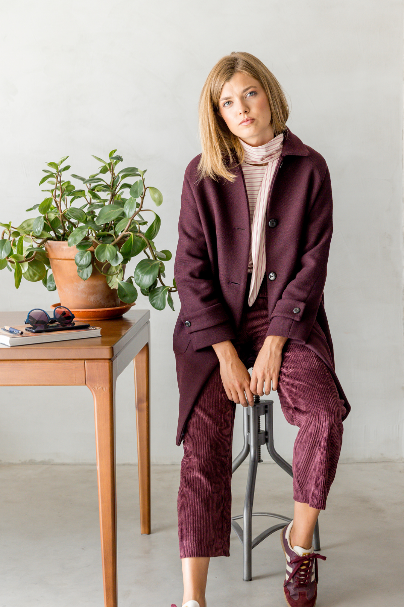 PANTALON COLON PANA BURDEOS