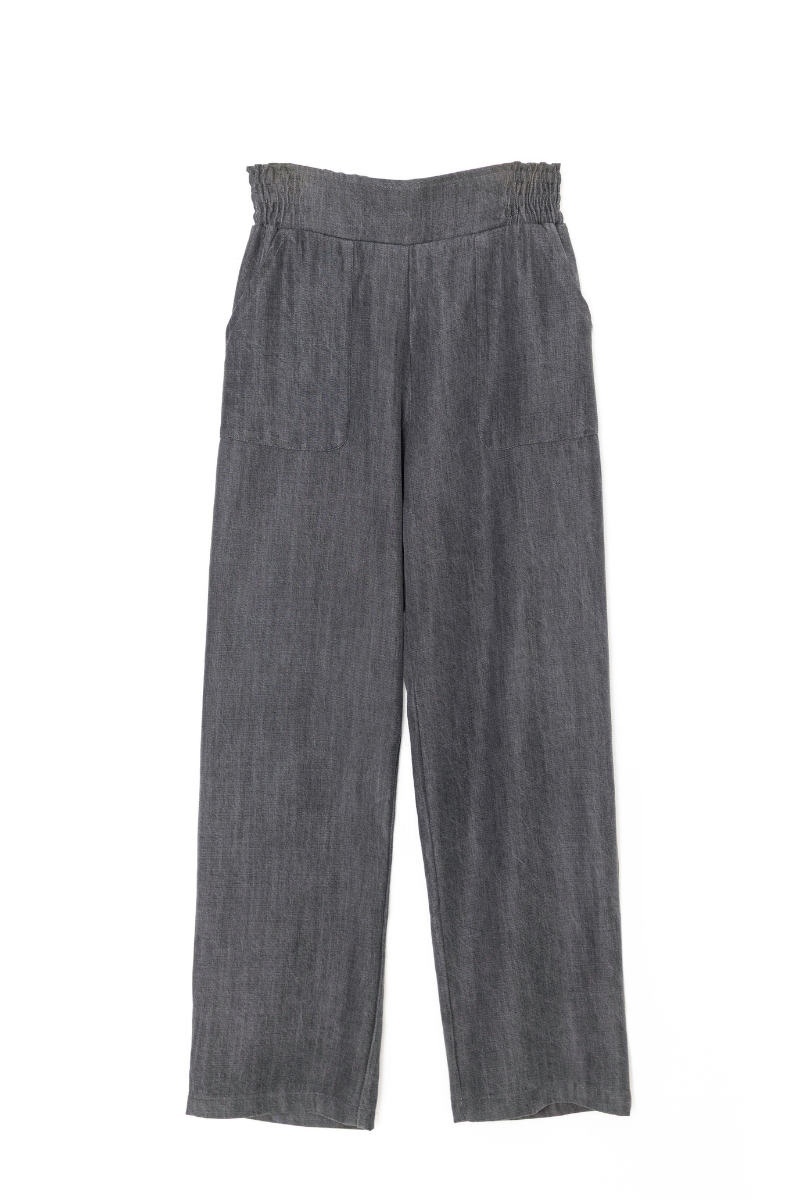 PANTALON PUNZOA TENCEL GRIS