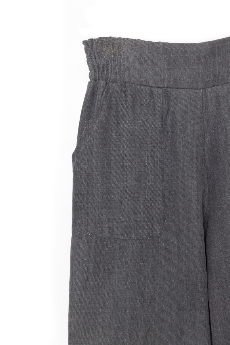 PANTALON PUNZOA TENCEL GRIS