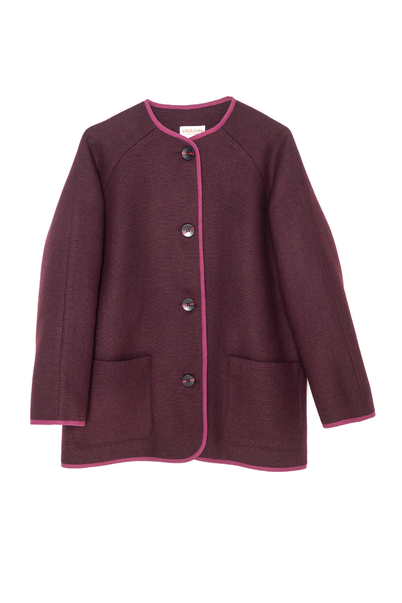 CHAQUETA MORGANTI BURDEOS