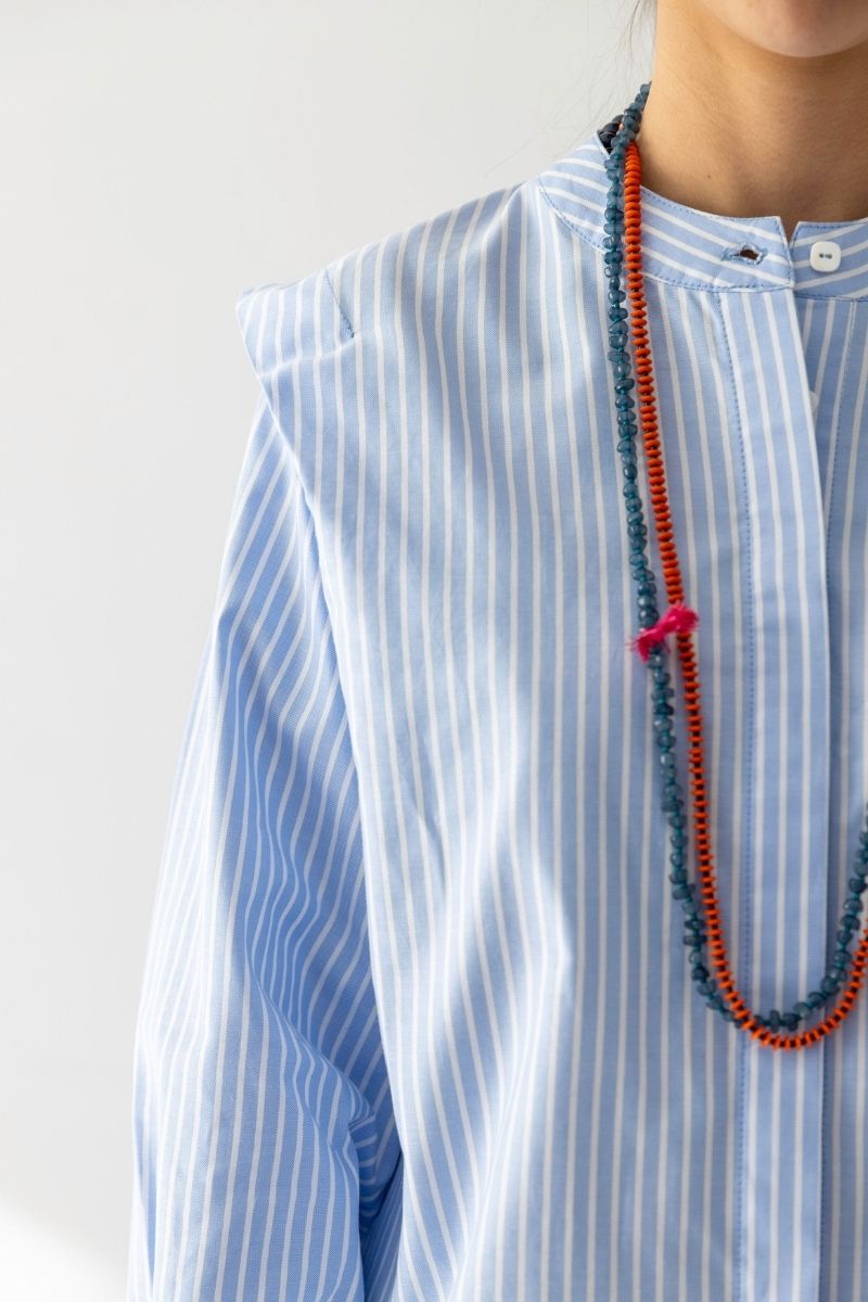 CAMISA LUGO RAYAS AZULES