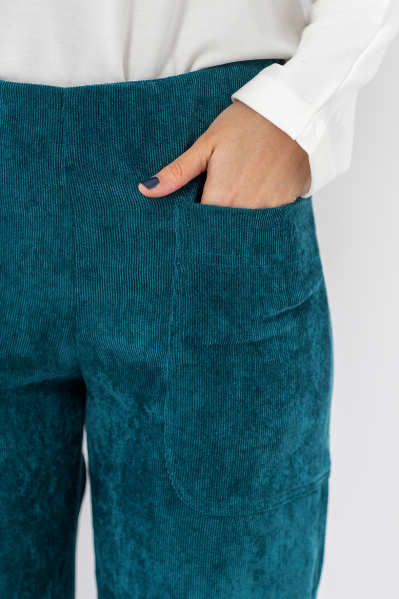 PANTALON COLON PANA VERDE