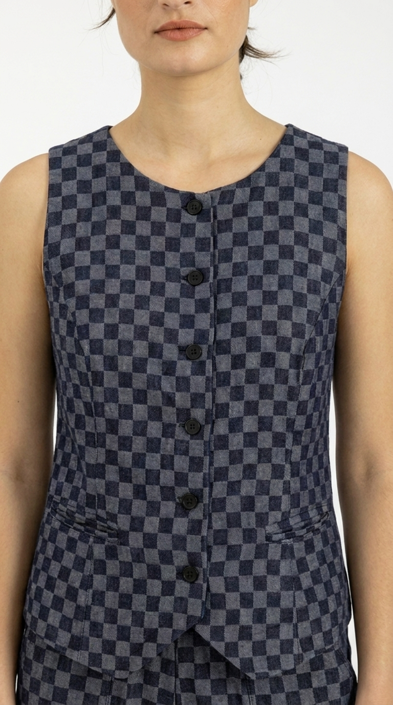 CHECKERED WAISTCOAT