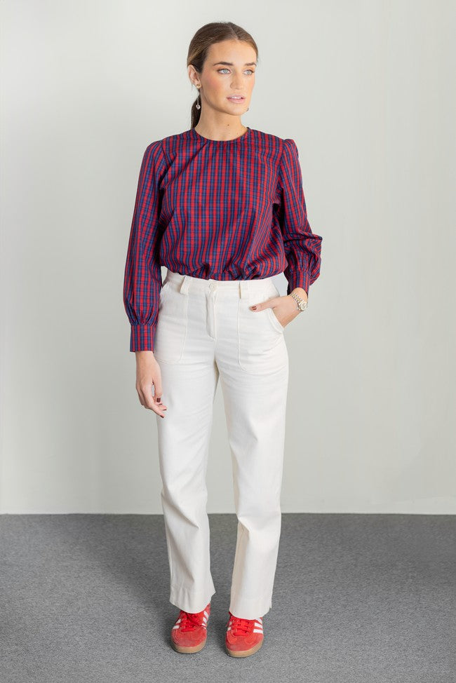 CHEMISE ÉCOSSAISE ROUGE DORE