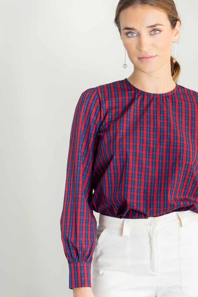 CHEMISE ÉCOSSAISE ROUGE DORE