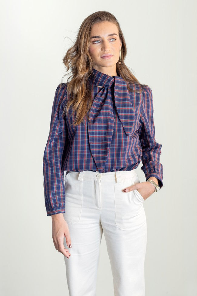 BLUE SCOTTISH BOW SHIRT