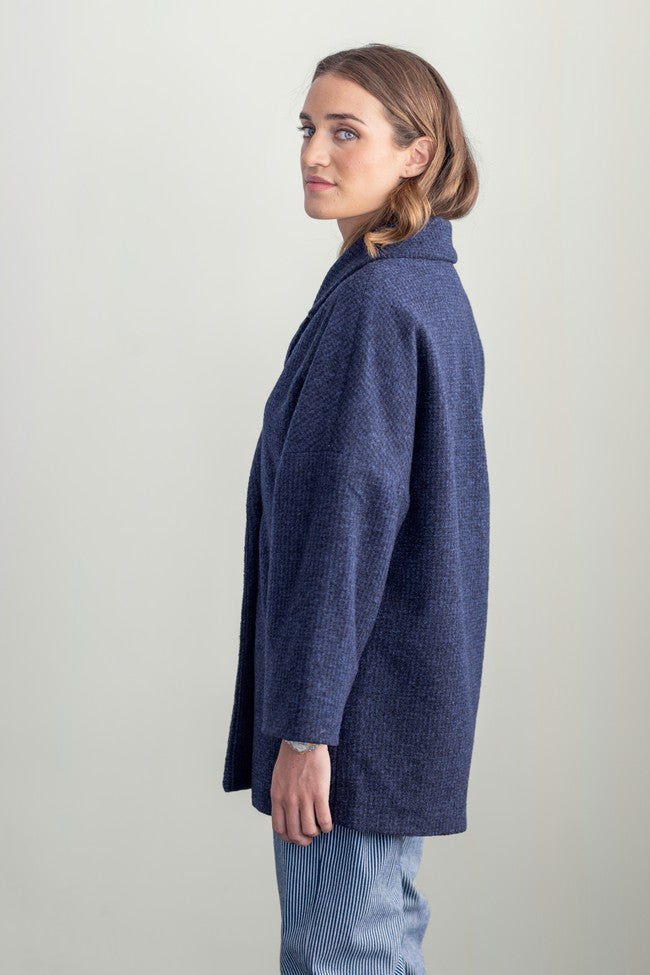 CHAQUETON CUADRITO AZUL