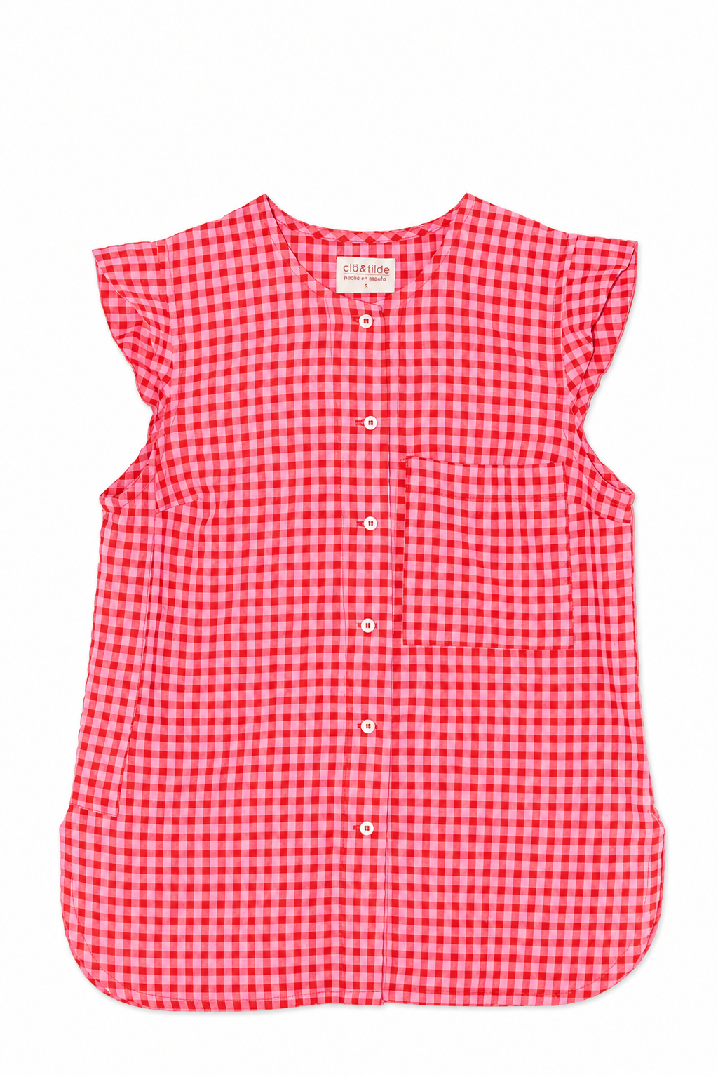 FUCHSIA GINGHAM SHIRT