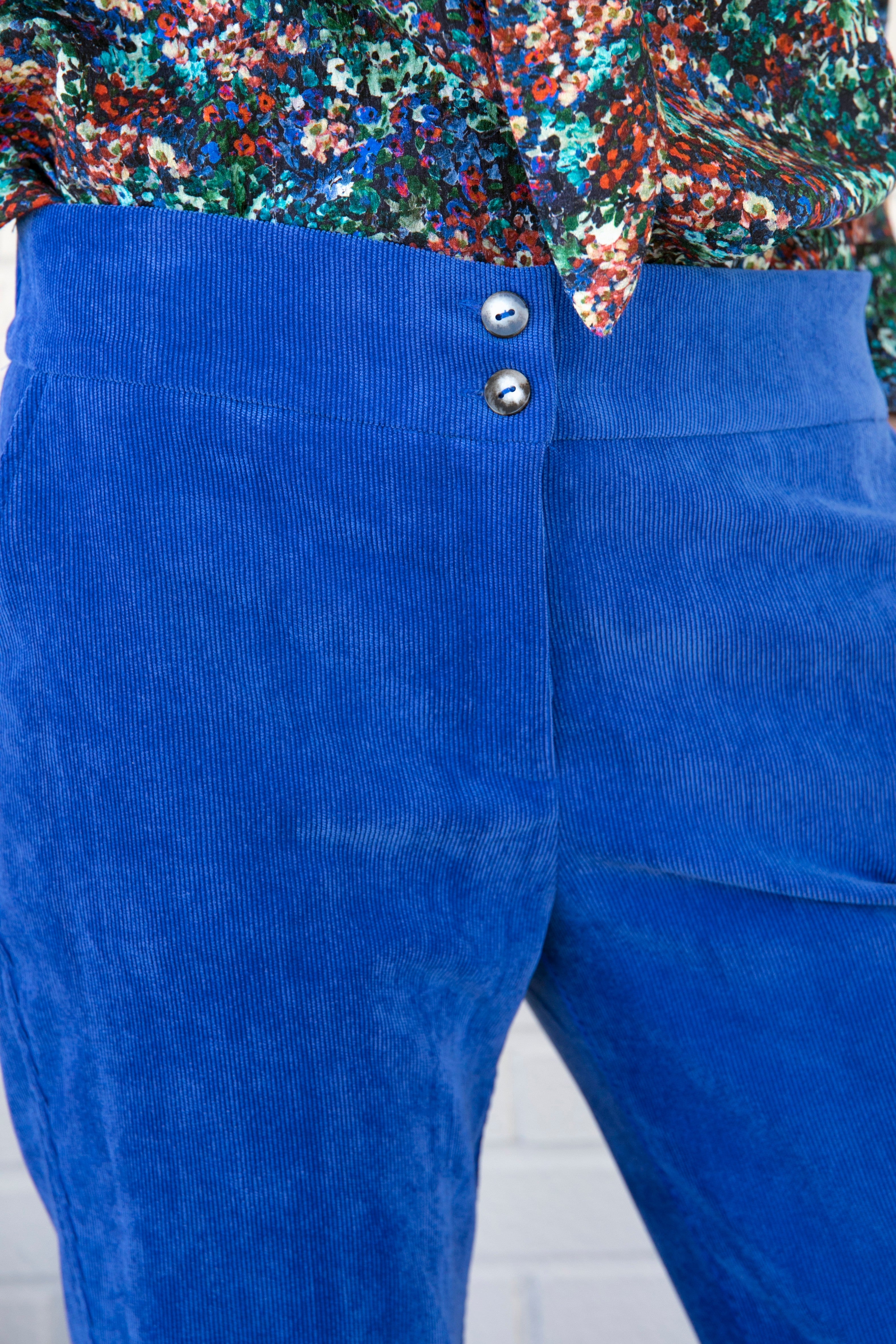 PANTALON SICILIA PANA AZULON