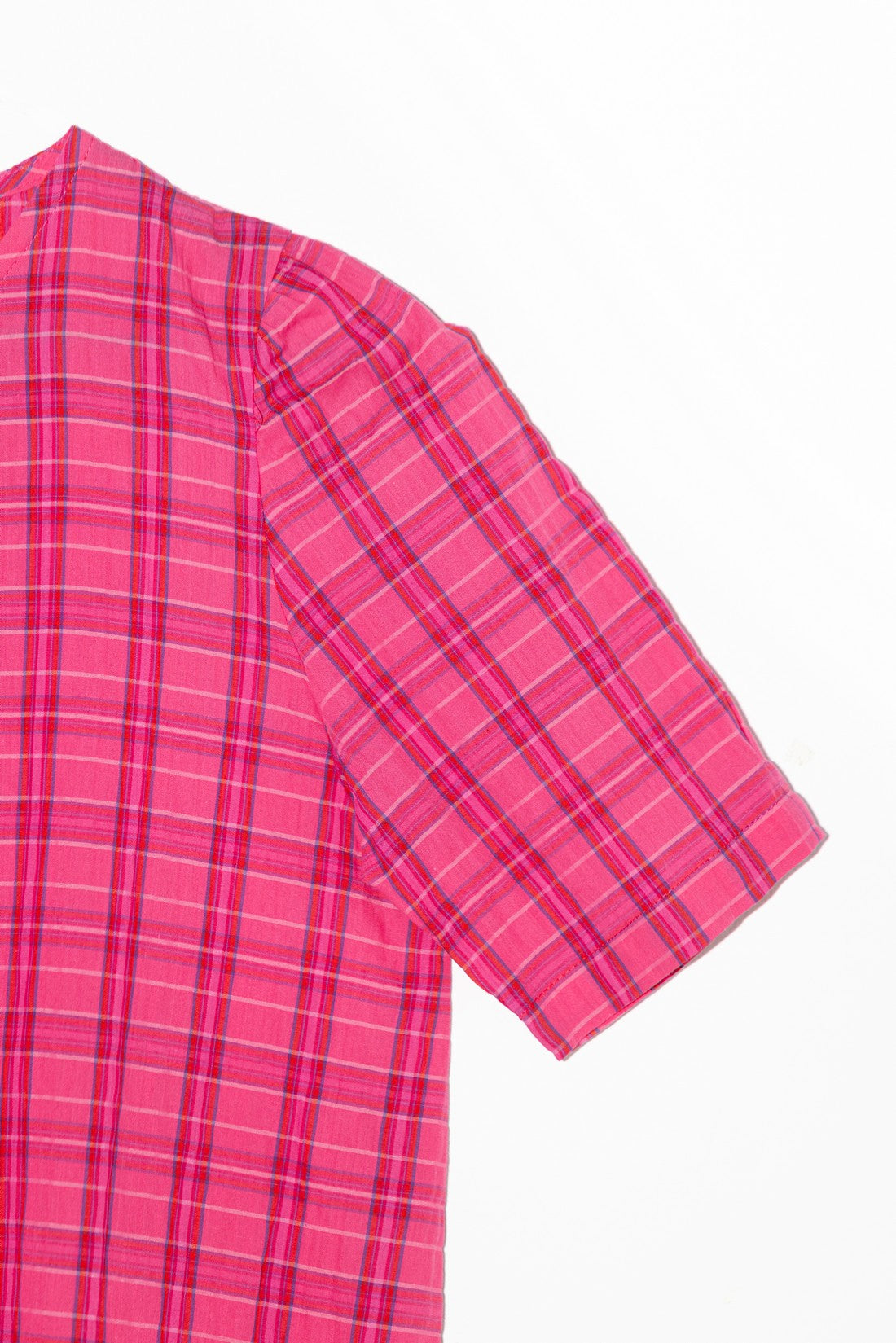 MARIONET PLAID BLOUSE