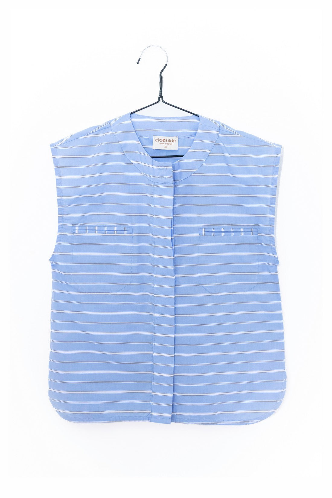 BLUE PINSTRIPE SHIRT