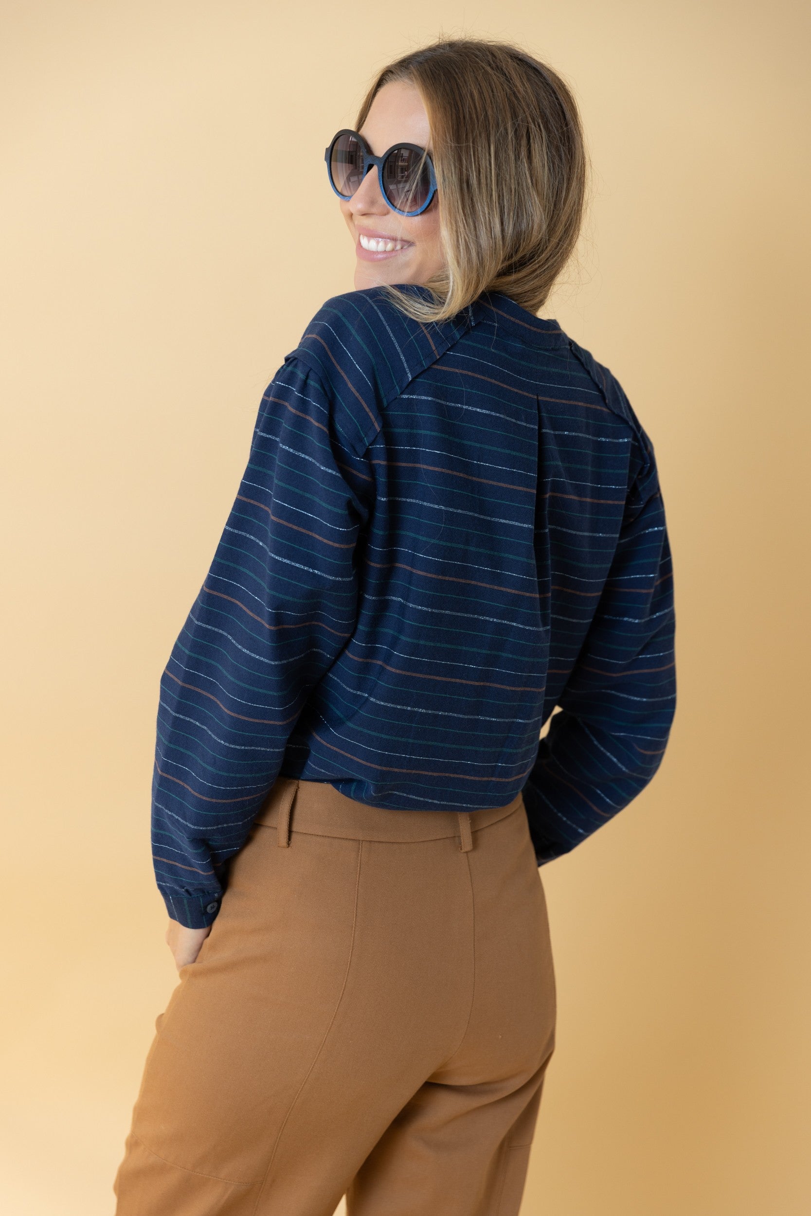 CHEMISE À RAYURES BLEU ALICE
