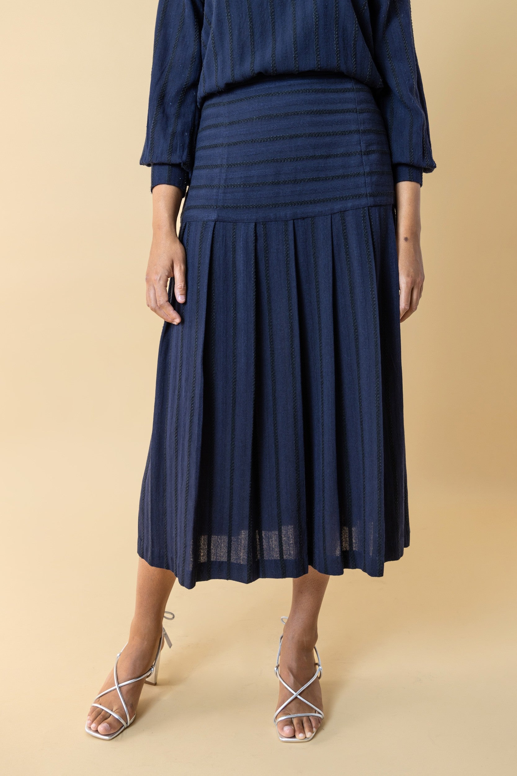FALDA TABLAS AZUL