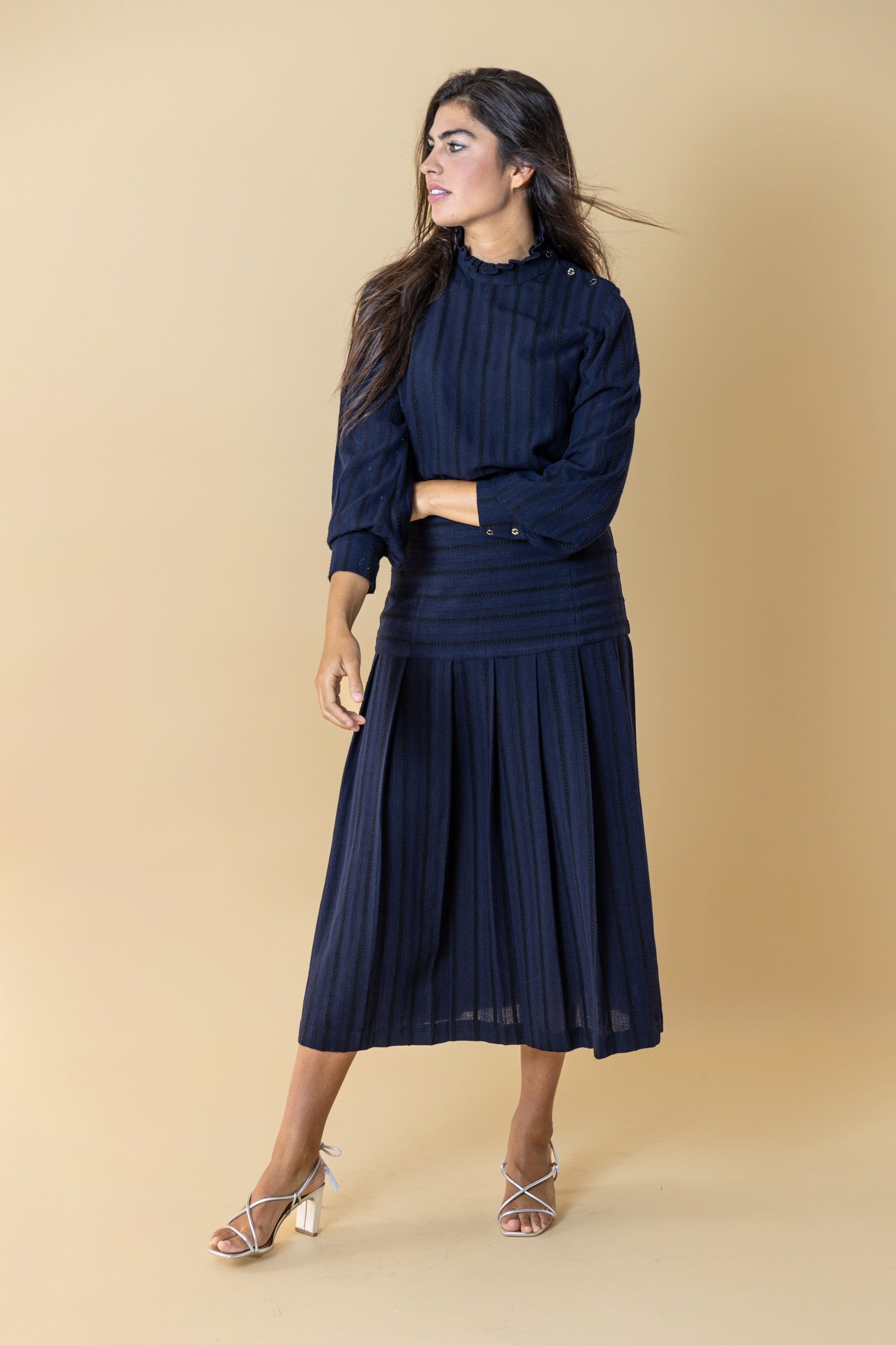 CHEMISE SENA BLEU FONCÉ