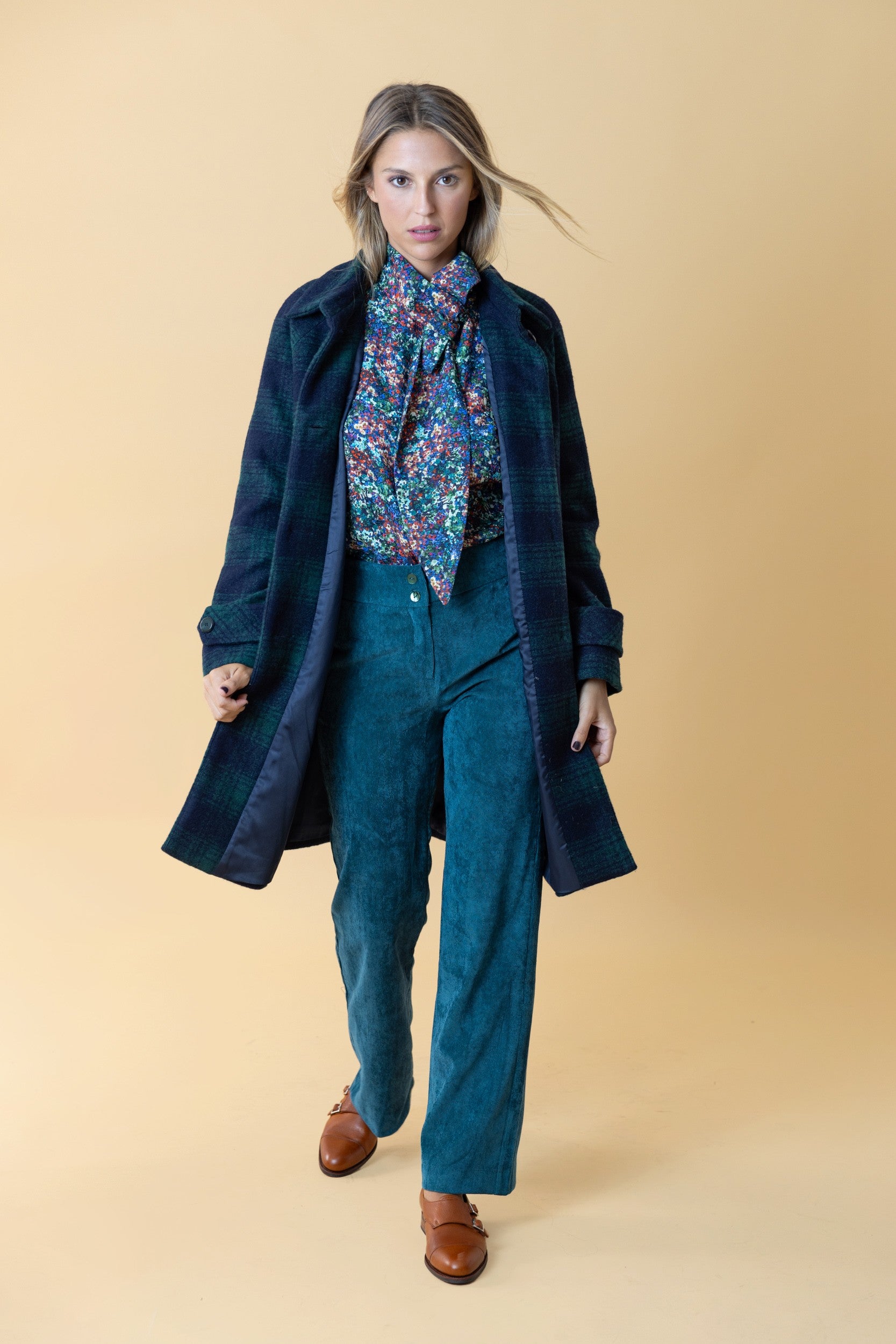 PANTALON SICILIA PANA VERDE