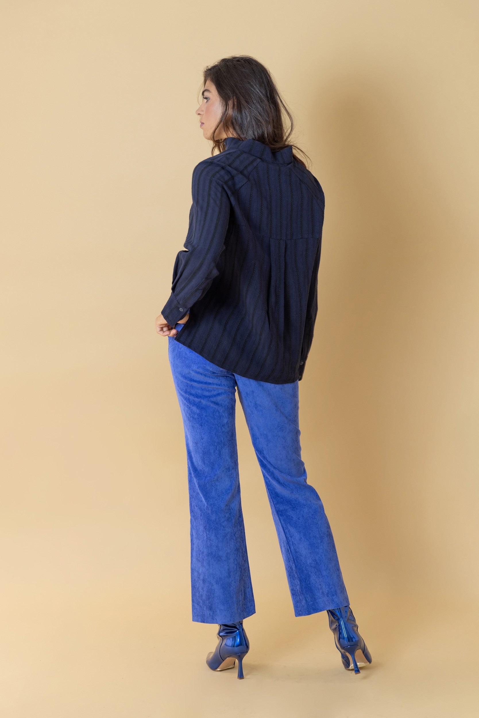 CHEMISE IRIA BLEU FONCÉ