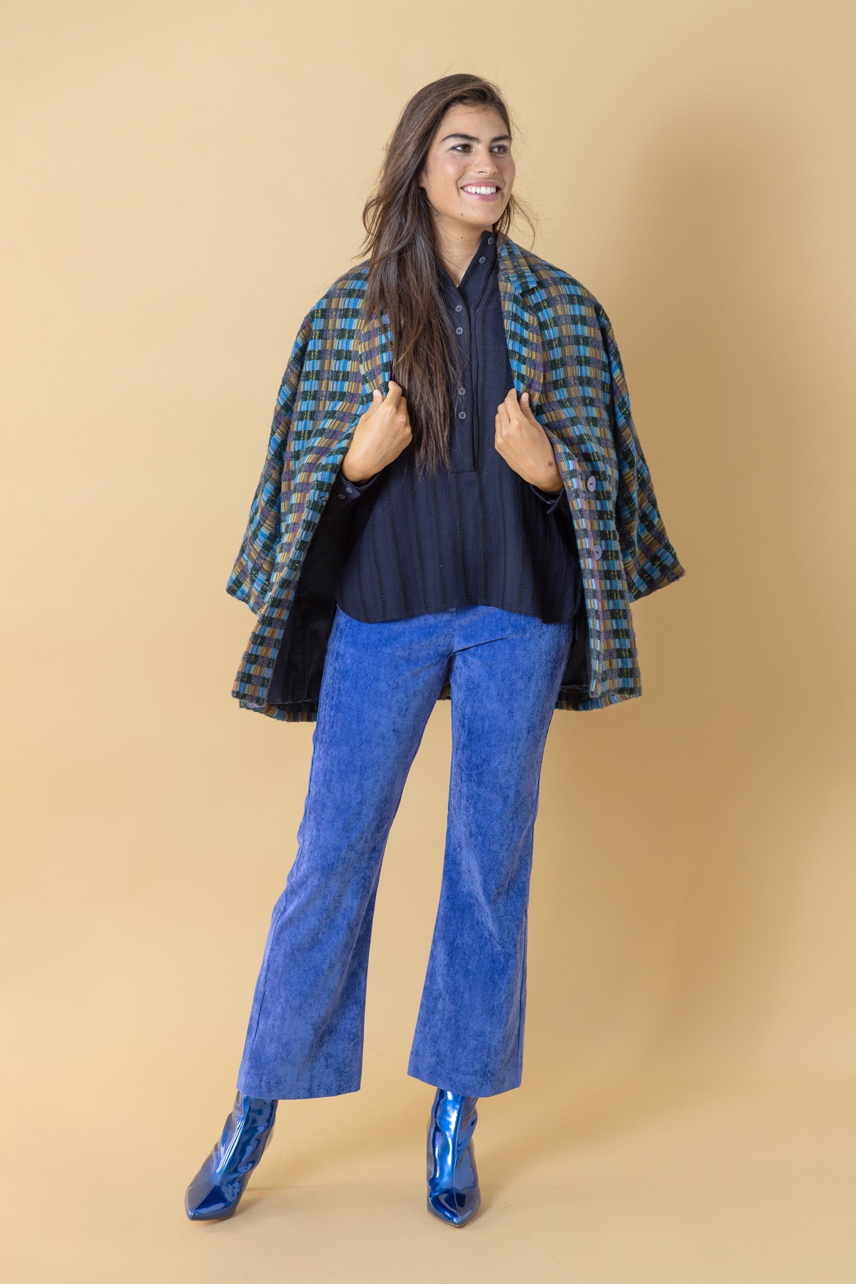 CAMISA IRIA AZUL OSCURO