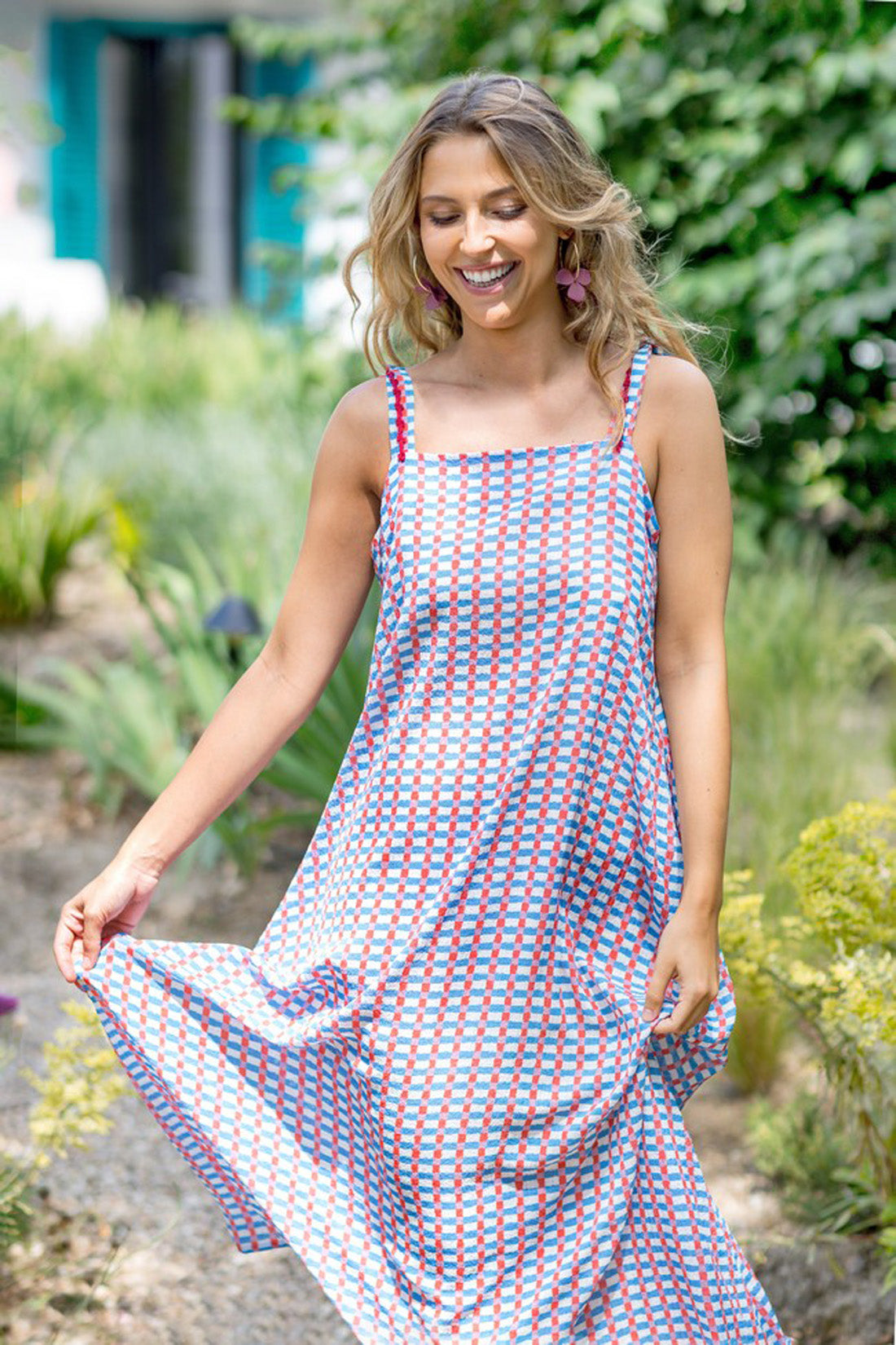 IBIZA VICHY CHECK DRESS