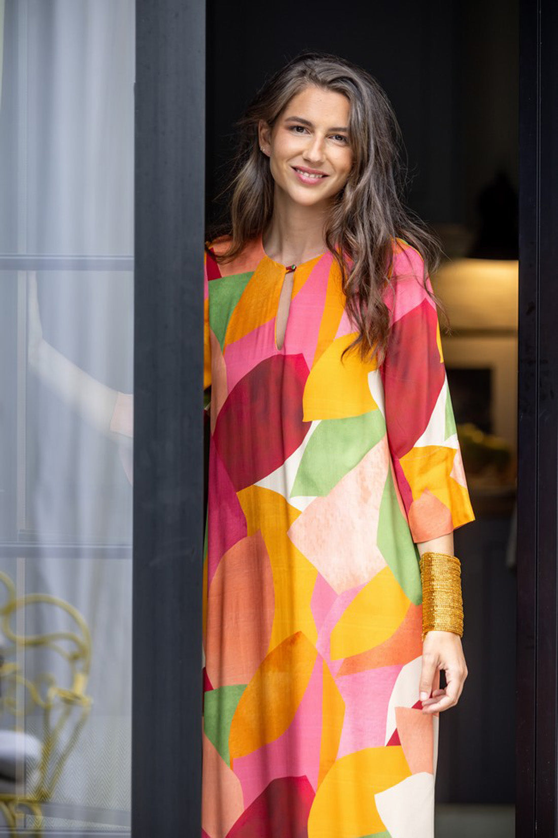 MOROCCAN FLORAL DRESS