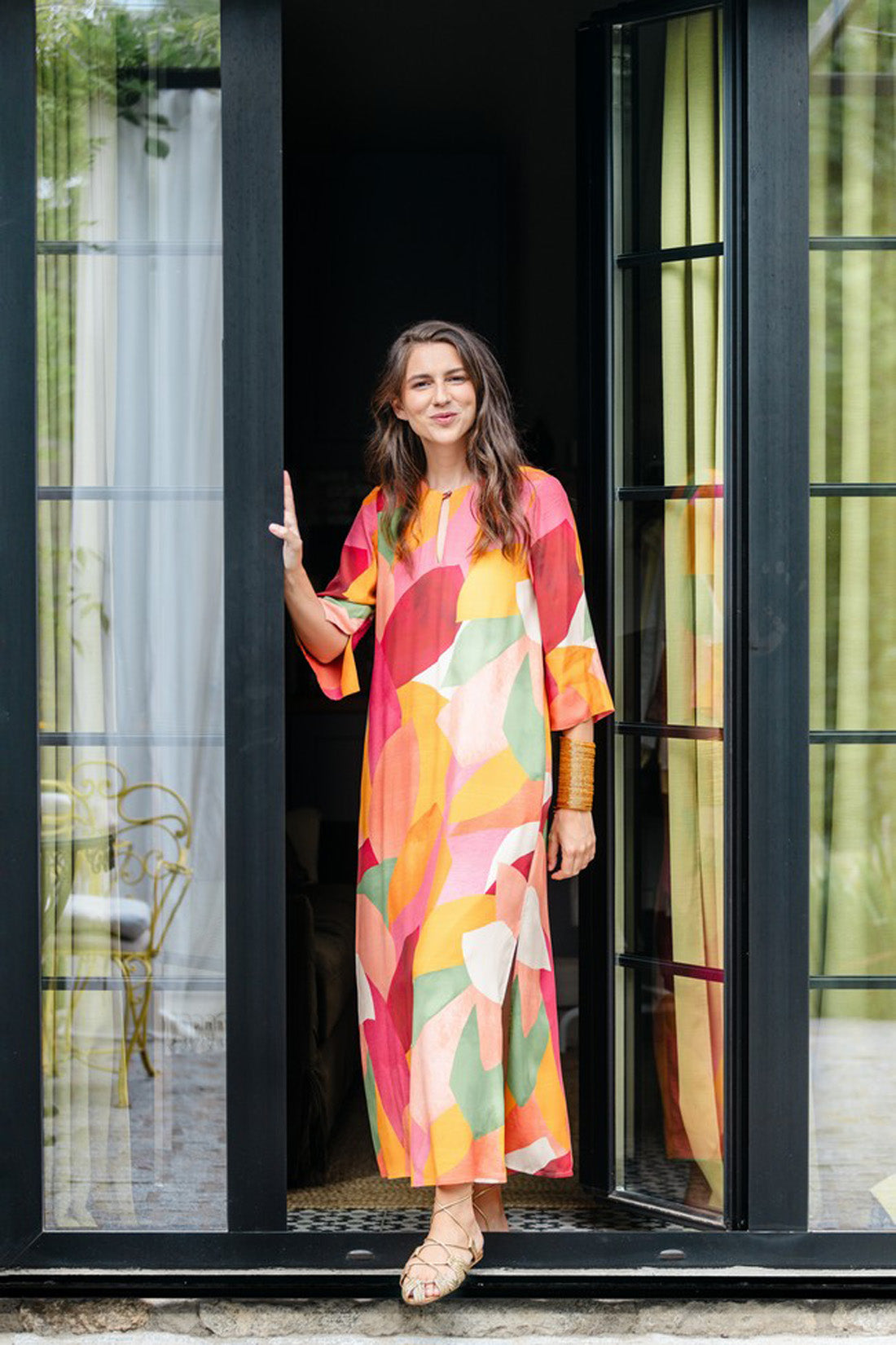 MOROCCAN FLORAL DRESS