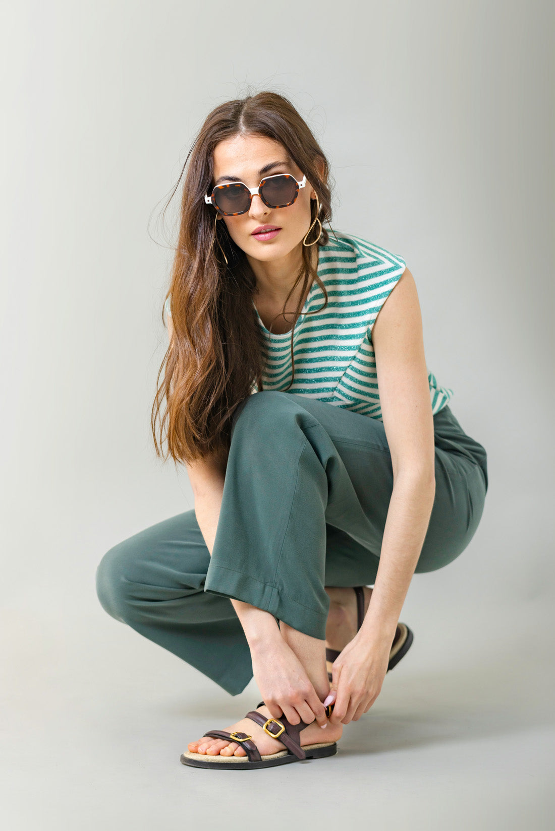 LUREX STRIPED TOP