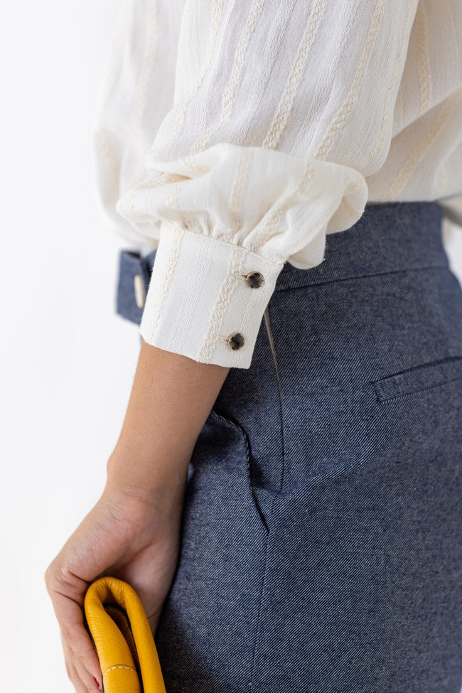 PANTALON PALAZO JASPEADO
