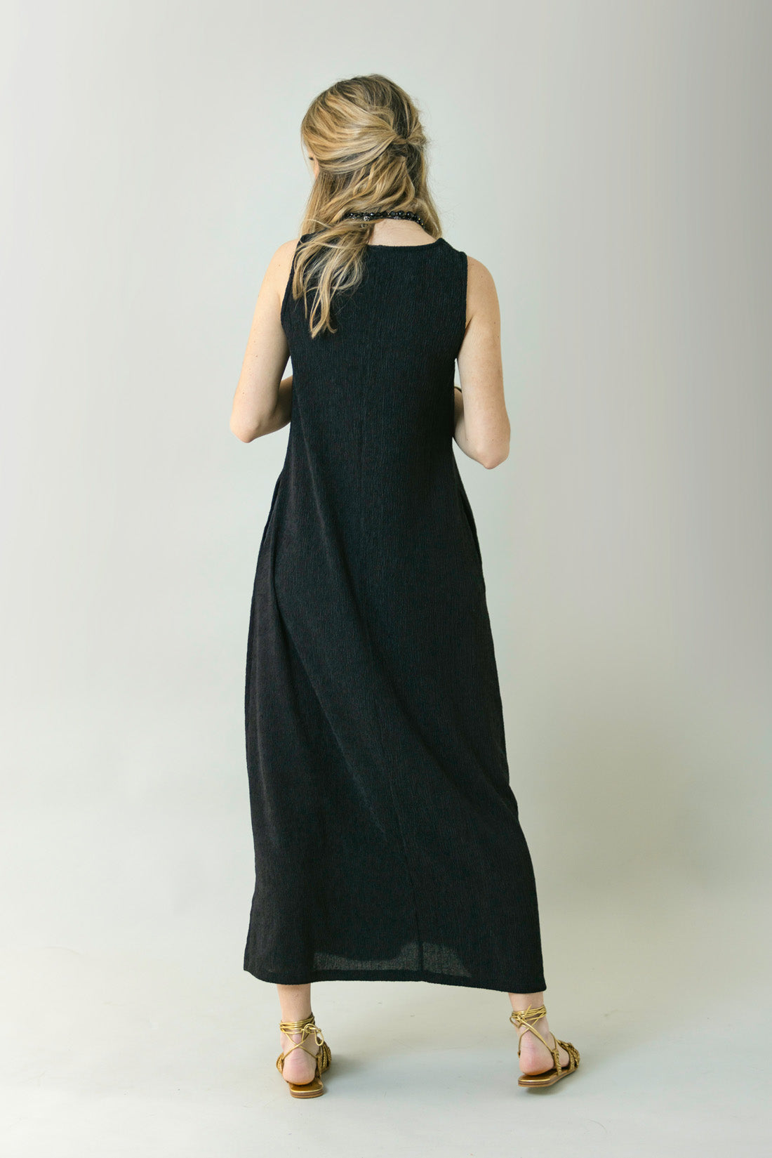 ROBE MARINE EFFET RIDE NOIR