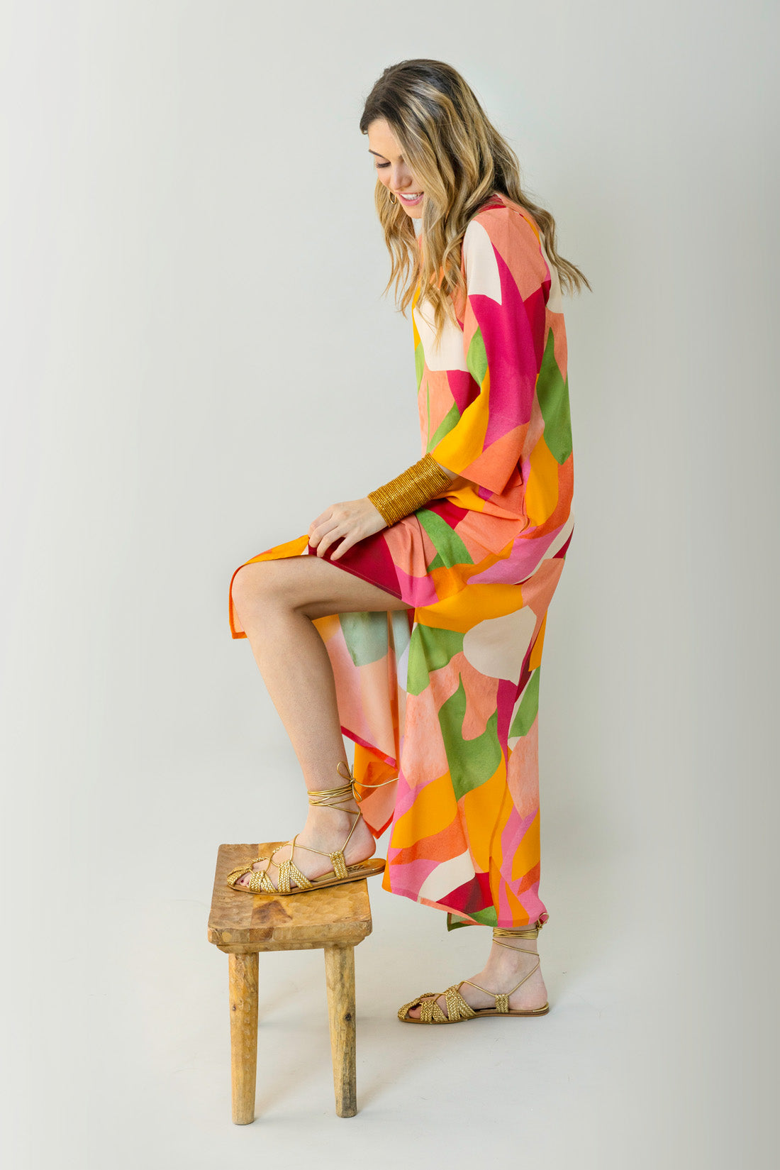 MOROCCAN FLORAL DRESS