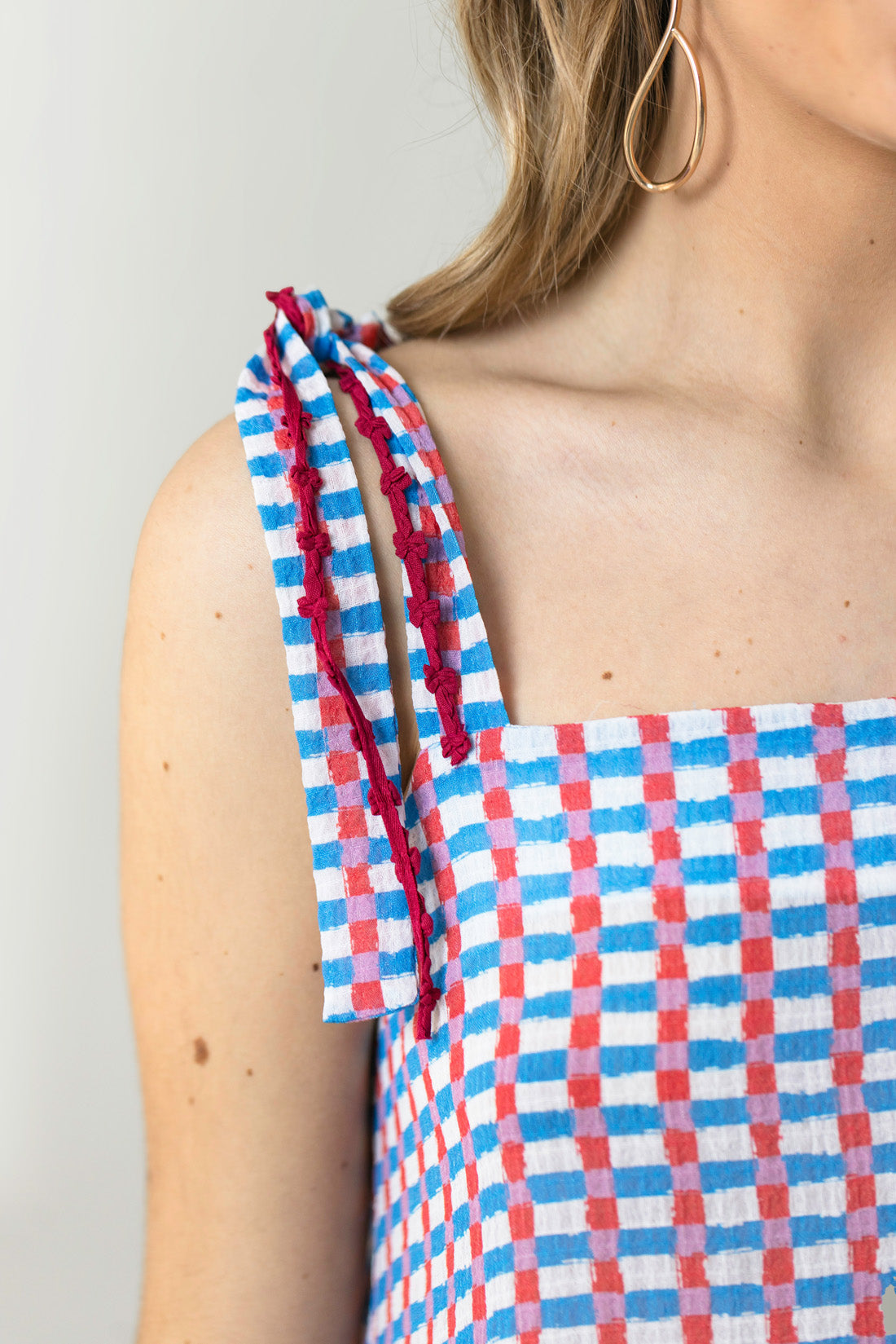 IBIZA VICHY CHECK DRESS