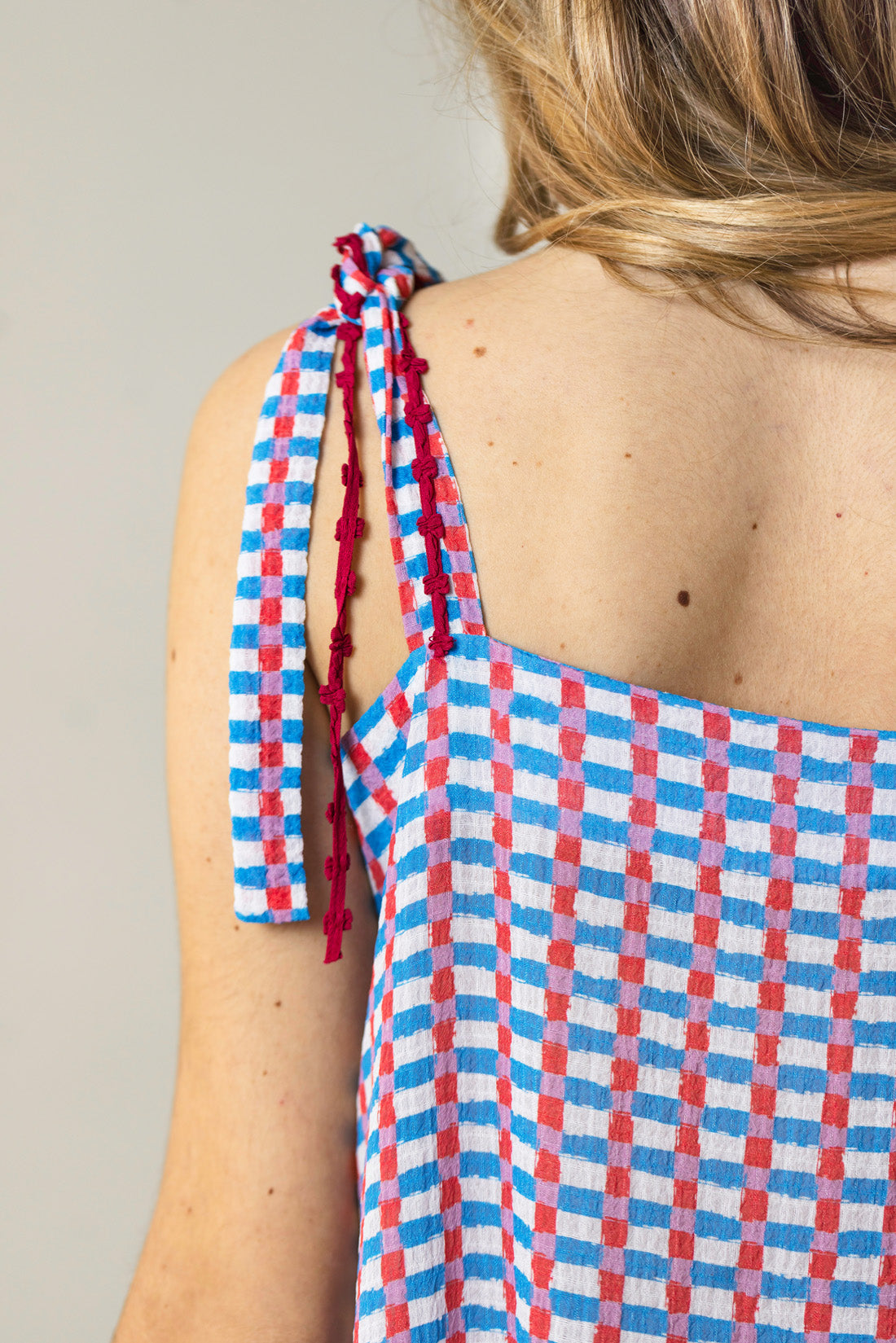 IBIZA VICHY CHECK DRESS