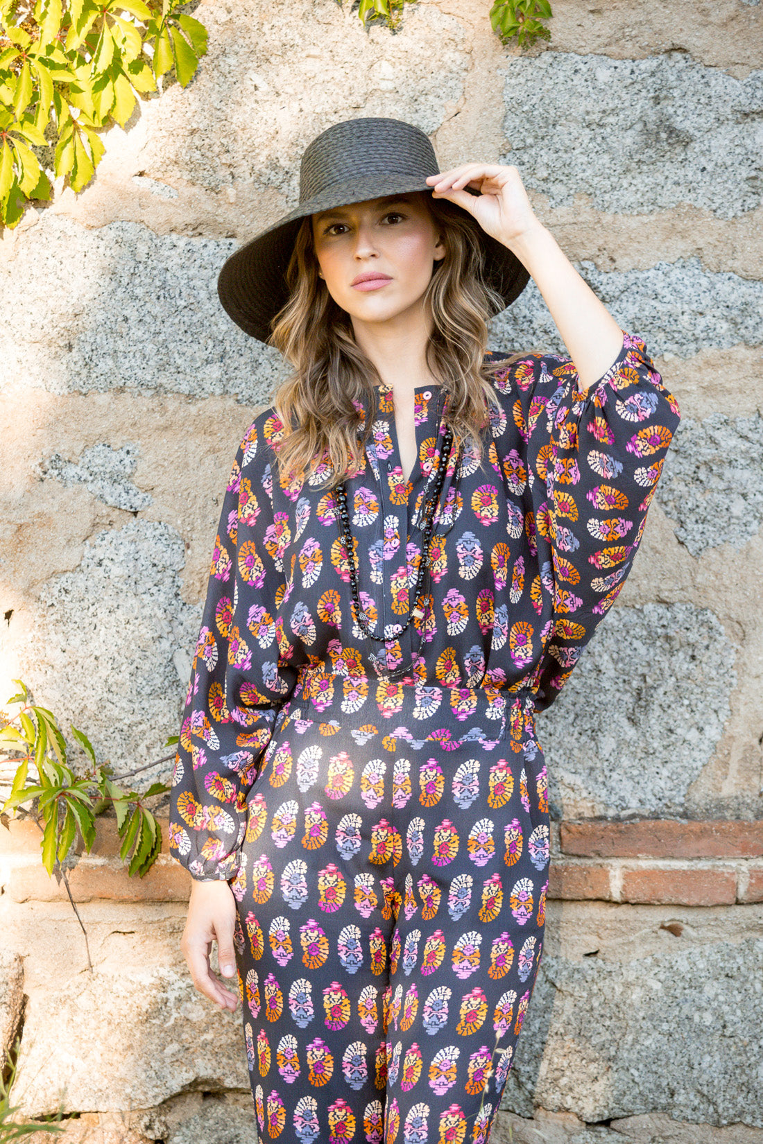CAMISA PARMA ROSETONES