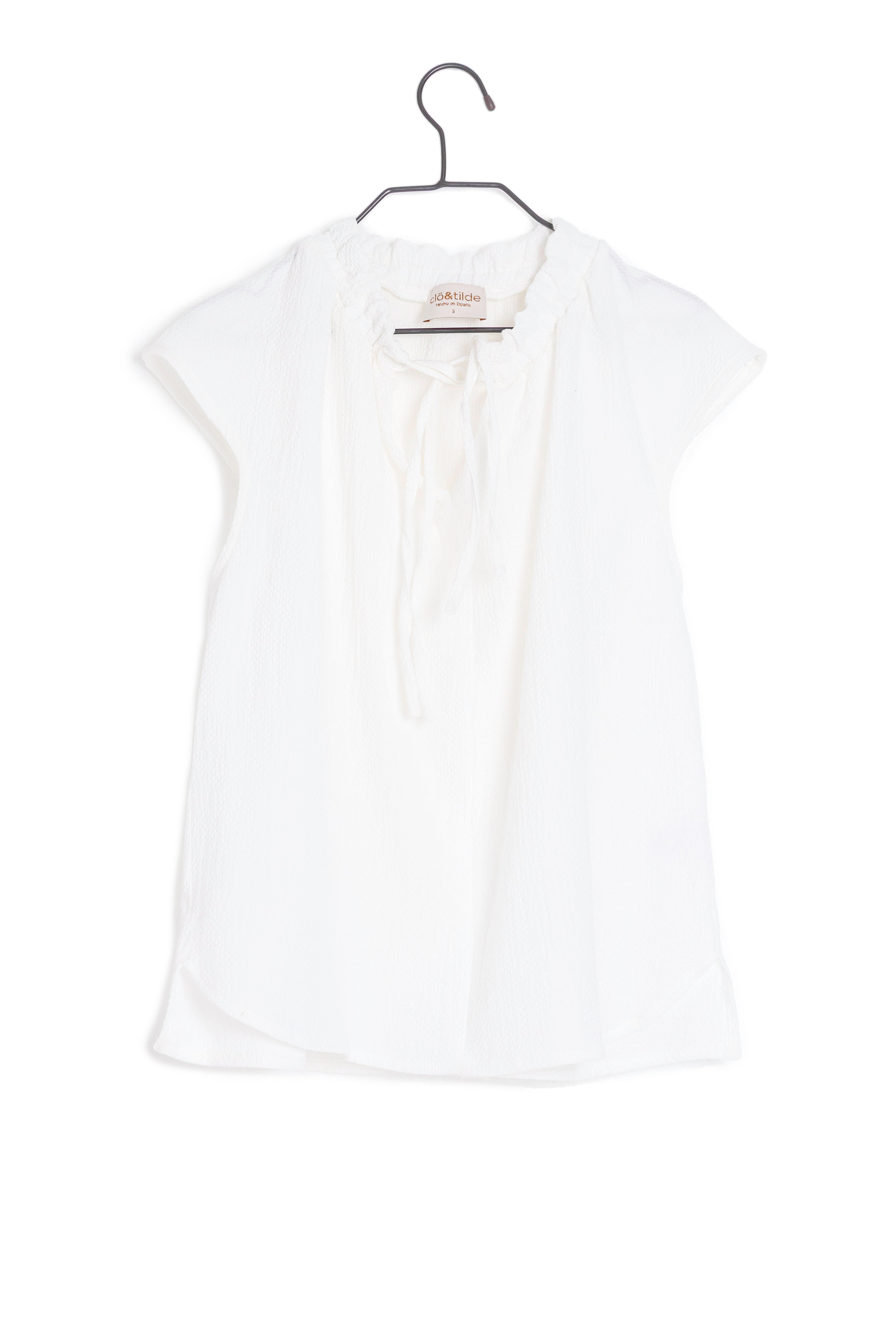 TOP CINTAS FLOCADO BLANCO