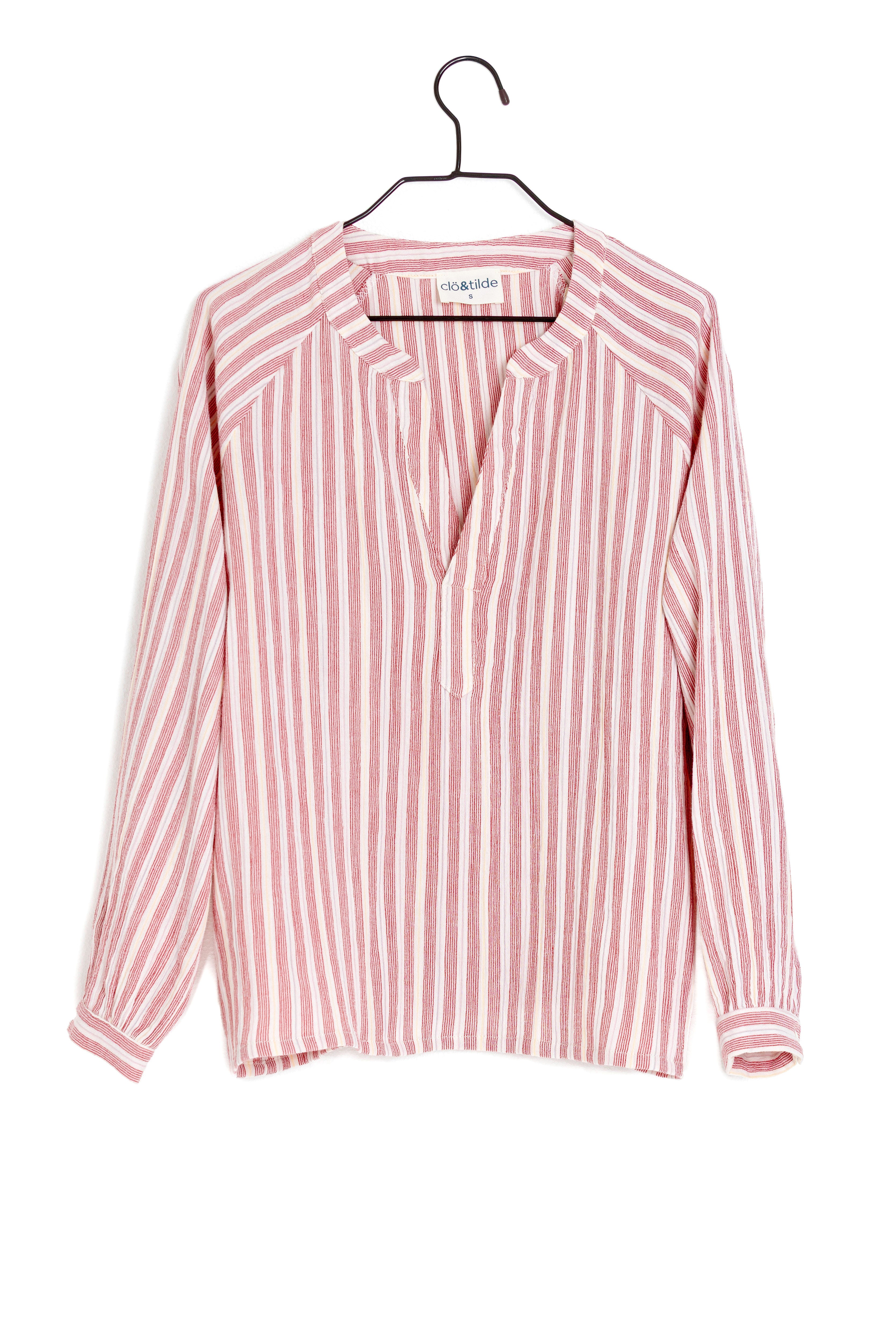 CAMISA RAYAS ROJAS