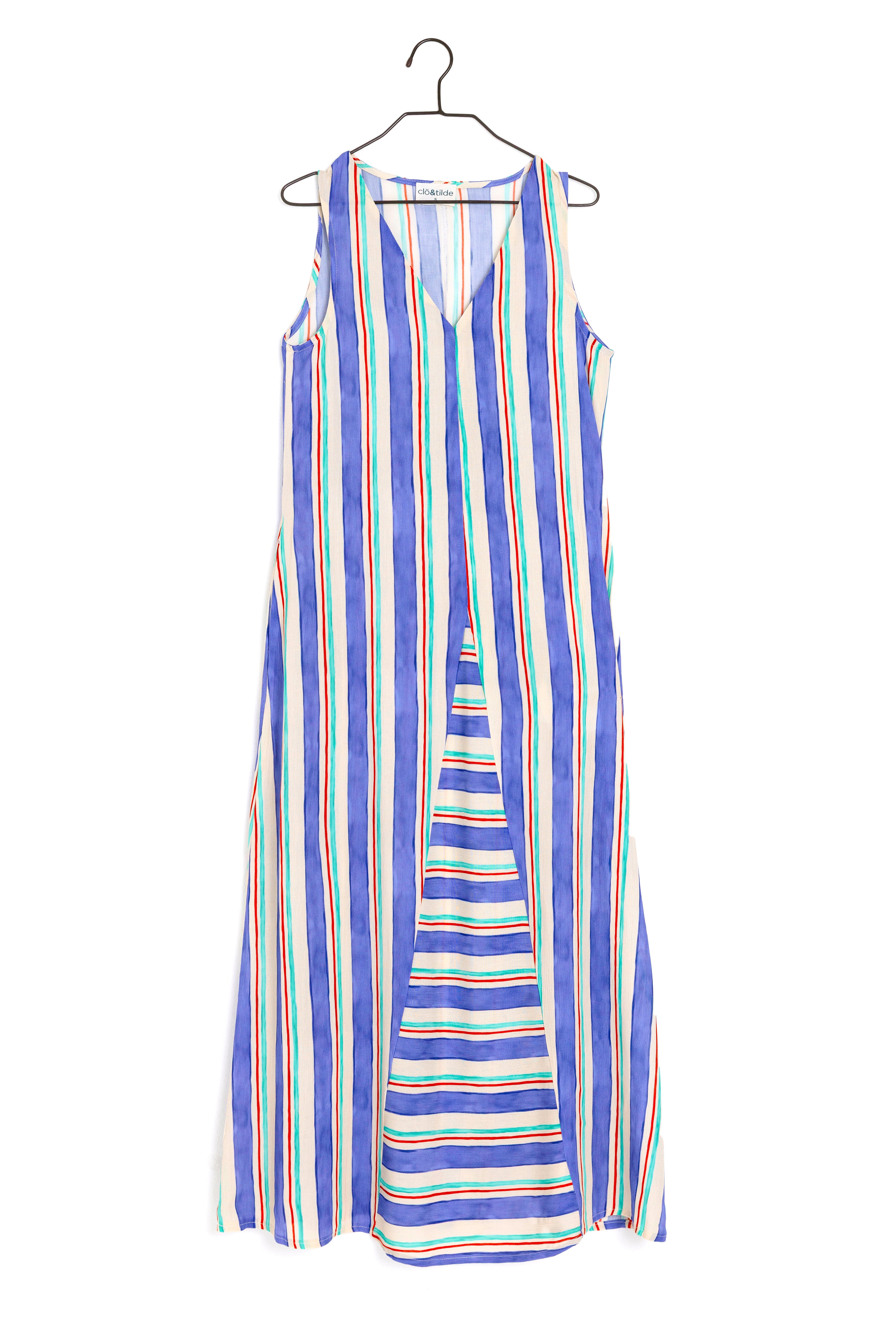 NAVY STRIPE DRESS