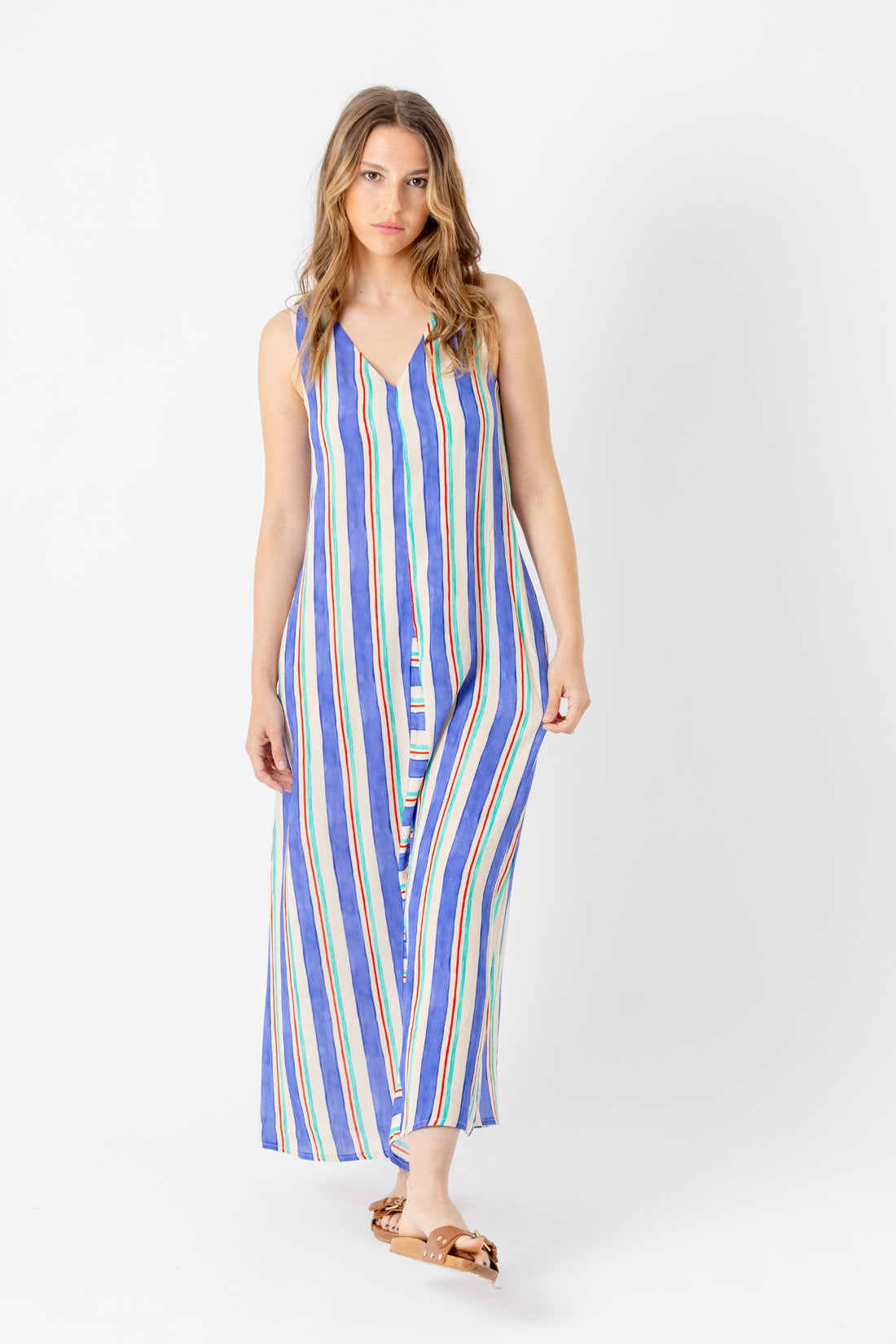 NAVY STRIPE DRESS