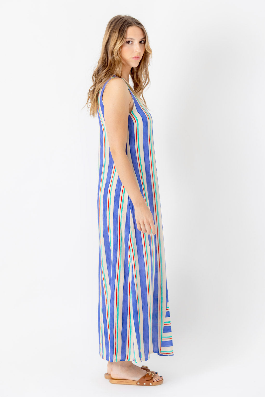 NAVY STRIPE DRESS