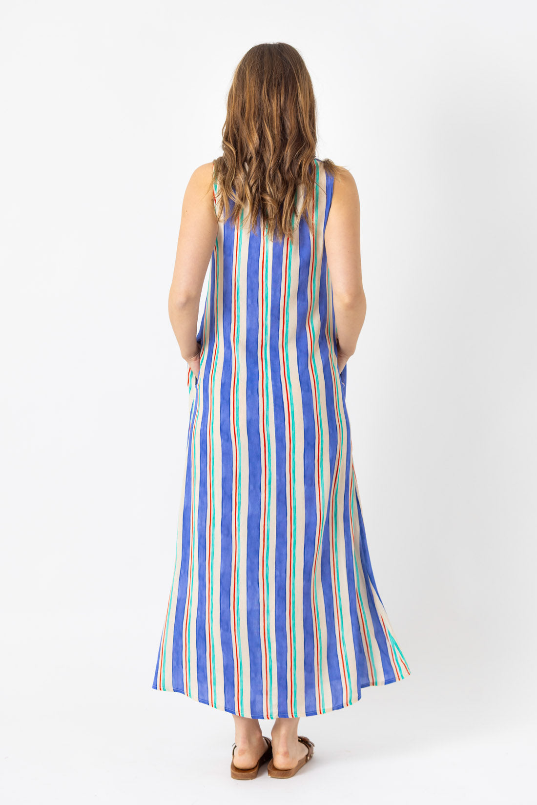 NAVY STRIPE DRESS