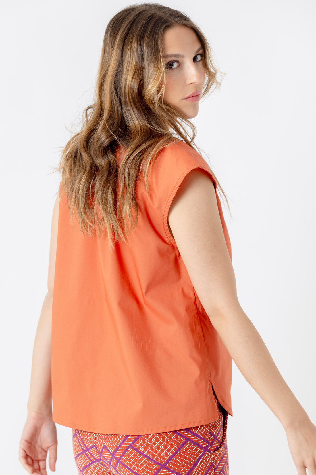 TOP CINTAS POPELIN CALABAZA
