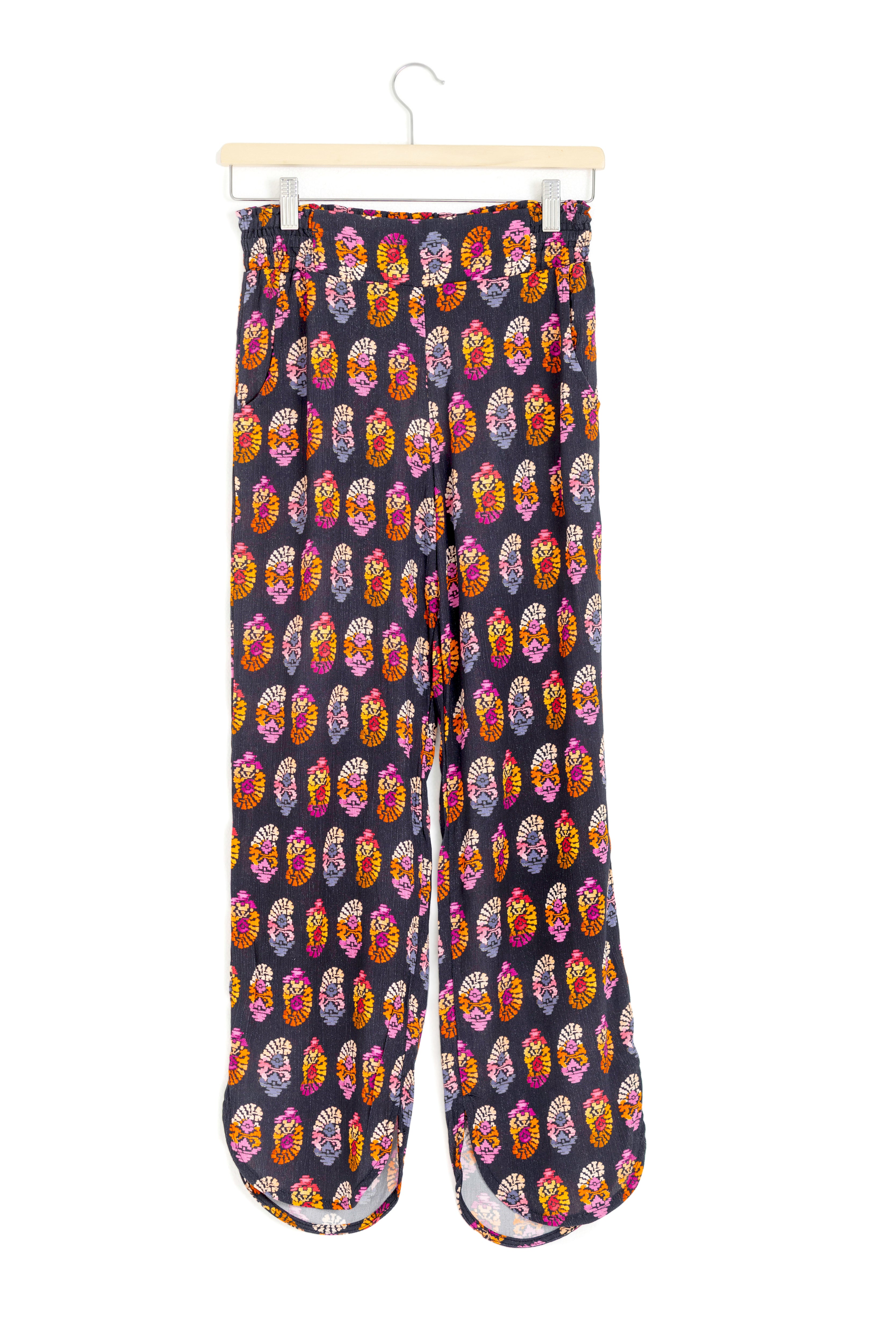 PANTALON NOIR EFFET RIDE