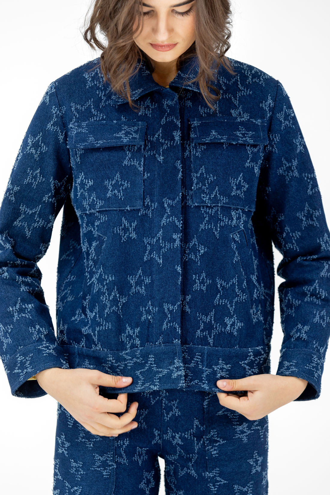 CHAQUETA BIKER ESTRELLAS