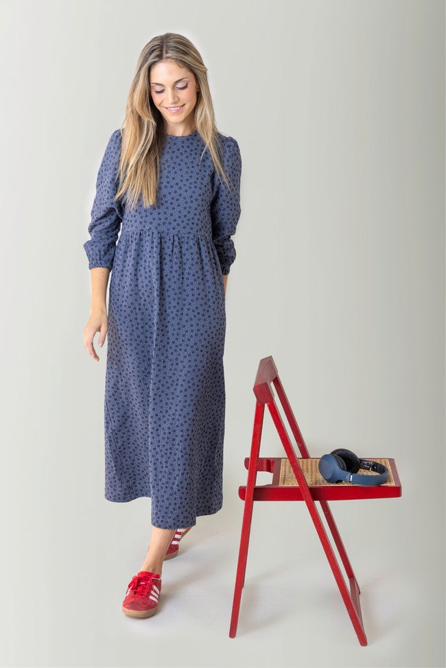 VESTIDO FLOCADO FLORECITAS