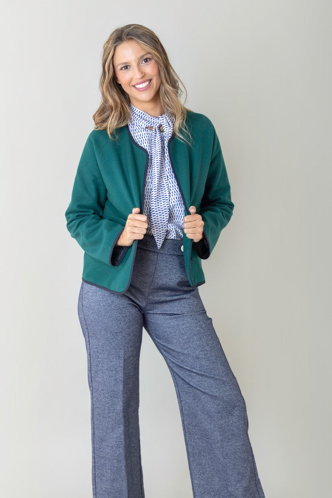 DENIM PALAZO PANTS