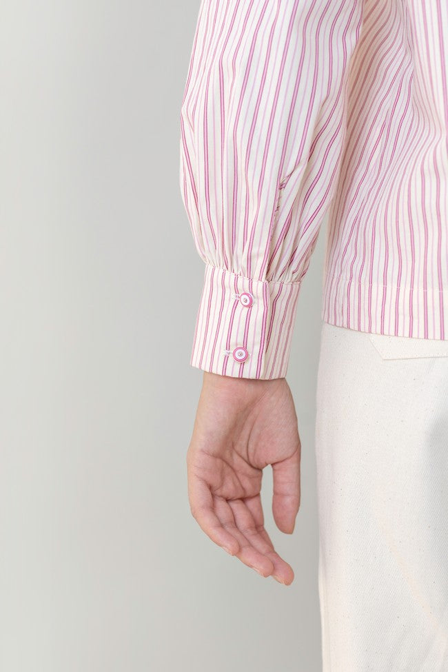 SENA PINK STRIPES SHIRT