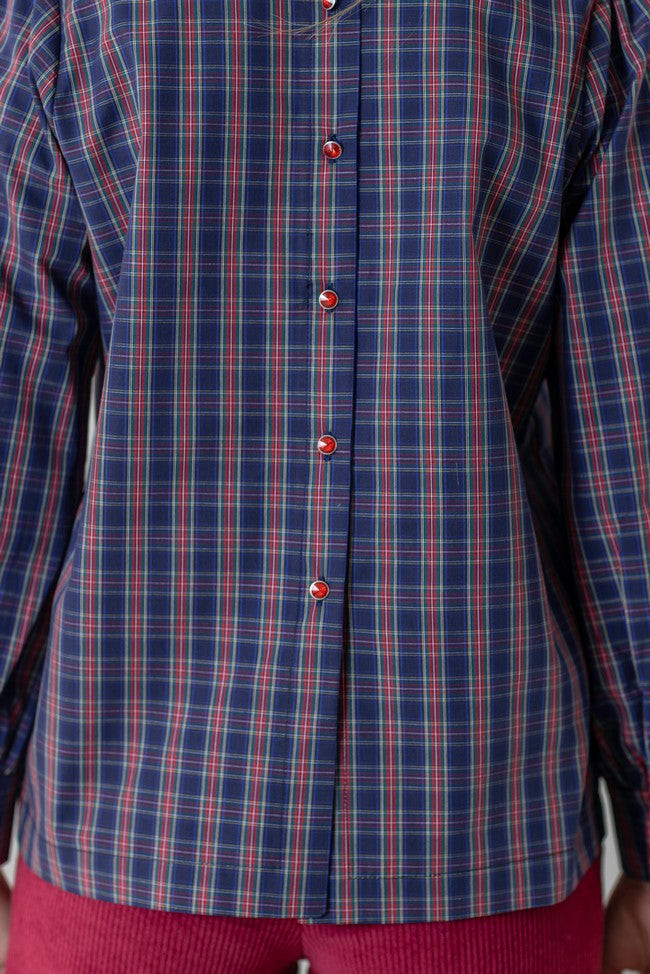 CAMISA GOLDEN ESCOCESA AZUL