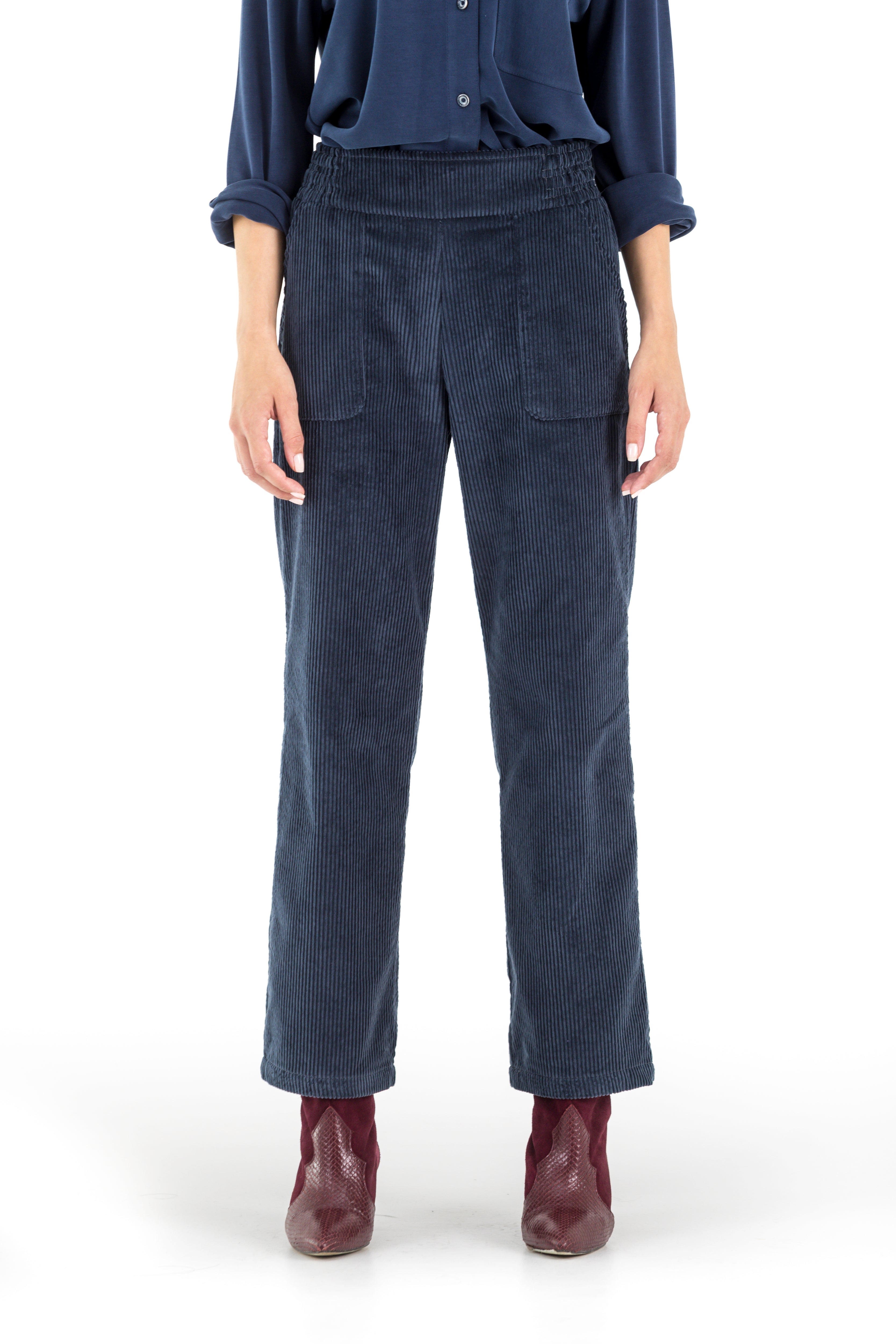 PANTALON PUNZOA PANA AZUL GRISACEO
